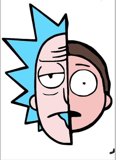 Rick And Morty Black And White, Rick And Morty Graffiti, Rick And Morty Drawing, Easy Cartoon, Easy Cartoon Drawings, Rick Y Morty, Butterfly Wallpaper Iphone, Graffiti Drawing, Hand Art