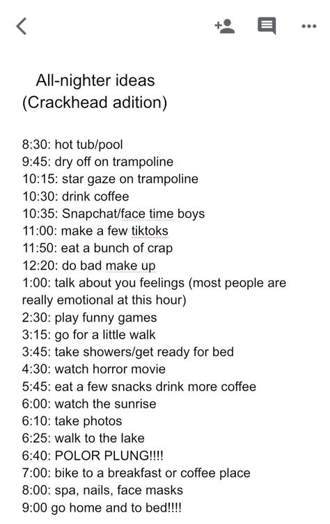 How To Stay Up All Night At A Sleepover, Night Stay With Friends Ideas, All Nighter Checklist, How To Stay Up All Night, All Nighter Activities, Sleepover Checklist, Ideas Sleepover, Sleepover Fun, Fun Sleepover Activities