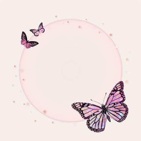 Frame Butterfly, About Butterfly, Butterfly Butterfly, Butterfly Illustration, Frame Vector, Butterfly Frame, Pink Butterfly, Premium Vector, Frame