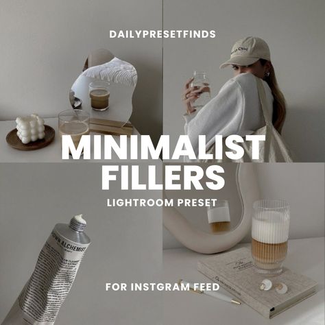 This presets give lives to all your Instagram fillers. Minimalist Fillers presets is just one of my on go presets for dump and fillers Instagram feed. Clean, Aesthetic and Minimal feed looks will be created to this Lightroom Preset for mobile and desktop. Easy to use and install and Instagram worthy presets. * HOW TO ORDER * - Tap "add to cart" or "buy it now"; - Receive receipt email from Etsy with link to download file - Download the Lightroom presets instantly. When & How is the download avai Clean Photo Editing, Clean Lightroom Presets, Instagram Content Strategy, Aesthetic Lightroom Presets, Clean Photo, Influencer Lifestyle, Summer Presets, Instagram Luxury, Instagram Grid