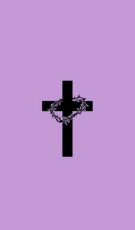 Purple Cross Aesthetic, Purple God Wallpapers, Aesthetic Cross Jesus, Jesus Cross Aesthetic, Purple Jesus, Worship Wallpaper, Cross Background, Bible Quotes Background, Light Purple Wallpaper