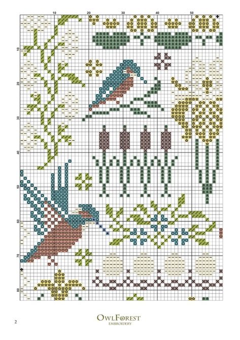 Owl Forest Embroidery, Forest Embroidery, Old Forest, Owl Cross Stitch, Pixel Pattern, Knitting Charts, Hand Embroidery Patterns, Cross Stitch Flowers, Cross Stitch Charts