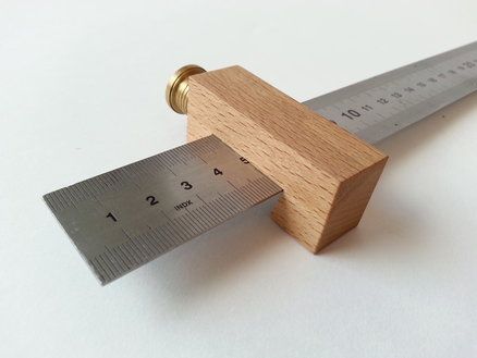 Shop made tools #6: Ruler Stop Electrical Hand Tools, Bookcase Plans, Marking Gauge, Wooden Ruler, Woodworking Table, Homemade Tools, Wood Tools, Woodworking Jigs, Woodworking Bench