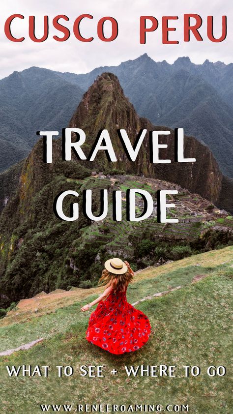 FREE Peru Destination Checklist! This ultimate travel guide to Peru will take you through the most beautiful places in all of Cusco. Featuring the best places to eat, where to stay, and how to enjoy Peru like a local. #ReneeRoaming #Peru #CuscoPeru #TravelGuides #Outdoors #FreePrintable Renee Roaming, Backpacking Peru, Hiking Peru, Peru Beaches, Peru Travel Guide, South America Travel Destinations, Backpacking South America, Rainbow Mountain, Cusco Peru