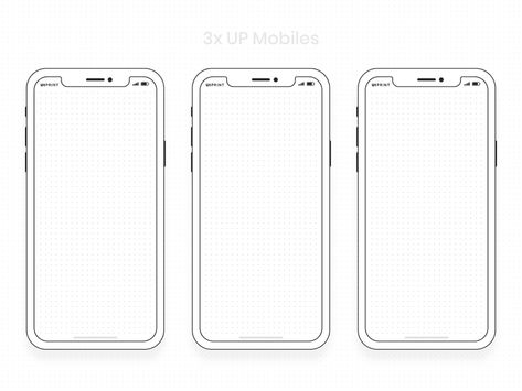 uiprint | All Mockups Phone Printable, Wireframe Mockup, Wireframe Template, Mobile Website Design, Mobile Mockup, Mobile Website, Web Project, Dot Grid, Must Have Tools