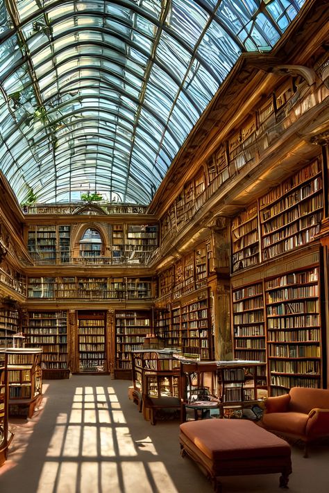 Solarium Library, Library Exterior Architecture, Atrium Library, Library Conservatory, Orangery Museum, Greenhouse Library, Museum Conservator Aesthetic, Observatory Library, Glass Library