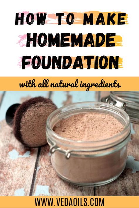 Foundation makes for the basic product in makeup regime. That’s why we’re going to see today that how to make your own foundation powder at home which isn’t expensive as well as devoid of harmful chemicals. #HomemadeFoundationPowder #DIYHomemadeFoundationPowder #FoundationPowder #VedaOils Diy Face Powder, How To Make Foundation, Diy Makeup Foundation, Homemade Foundation, Diy Natural Makeup, Natural Face Makeup, Diy Foundation, Homemade Lotions, Diy Makeup Recipe