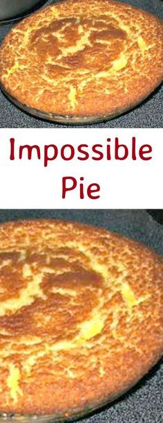 Impossible Pie. A very easy recipe, makes its own crust and tastes like a coconut cream pie! Pies Chocolate, Desserts Lemon, Cupcakes Lemon, Chocolate Tarts, Lemon Tarts, Impossible Pie, Salted Caramels, Resep Pasta, Pecan Pies