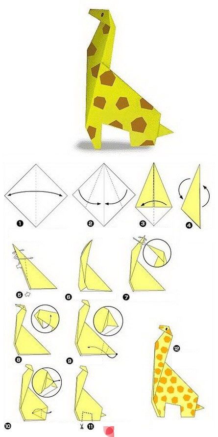 Girafa Origami Giraffe, Dragon Origami, Origami Tattoo, Origami Star Box, Tutorial Origami, Origami Ball, Kids Origami, Origami Dragon, Origami For Beginners