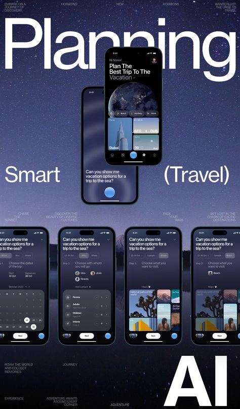 AI Travel Companion App Travel Ui Design, Travel Apps Design, Travel App Design, Travel App Ui Design, Travel Mobile App Design, Flight Booking App, Travel Guide App, Trip Planner App, Capstone Project