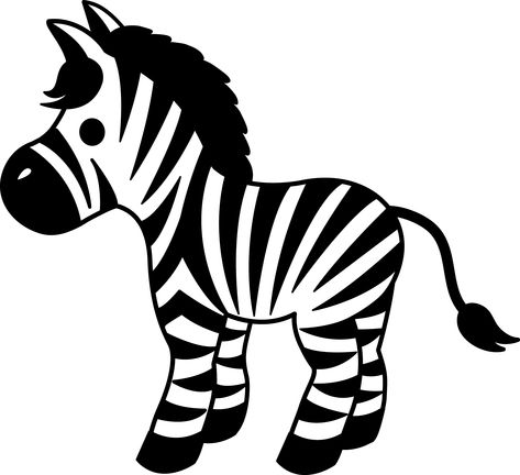 Cute Striped Zebra Clipart - Free Clip Art Grinch Faces, Zebra Coloring Pages, Zebra Clipart, Zebra Cartoon, Zebra Drawing, Baby Flash Cards, Contrast Images, Newborn Pattern, High Contrast Images