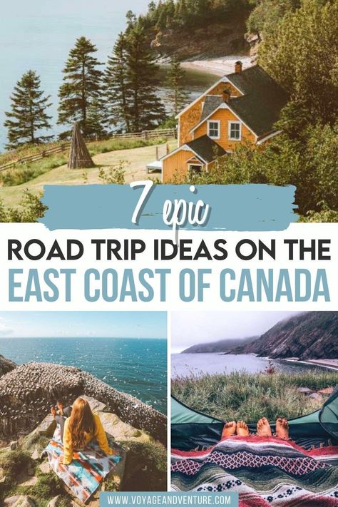 7 Epic Road Trip Ideas on the East Coast of Canada. Here are the most gorgeous road trip ideas to explore the East Coast of Canada by car! There are so many awesome landscapes and nature spots to see.| Canada Road Trips | Canada Itinerary | Canada Best drives | Canada by car | Best things to do in Canada | Canada East Coast Itinerary, Canada East Coast Road Trip, East Canada Road Trip, Travel Canada Road Trips, East Coast Canada Road Trip, Canada East Coast, Eastern Canada Travel, Eastern Canada Road Trip, Canada Itinerary