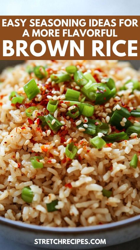 How to season brown rice effectively? Find out what to season brown rice with to boost its taste. This guide also covers healthy ways to season brown rice and simple methods. Save this post and check out the blog for more tasty ideas! Season Brown Rice, Brown Rice Seasoning, Flavorful Brown Rice, Brown Rice Recipes Healthy, Perfect Brown Rice, Healthy Brown Rice, Brown Rice Pilaf, Best Rice Recipe, Healthy Rice