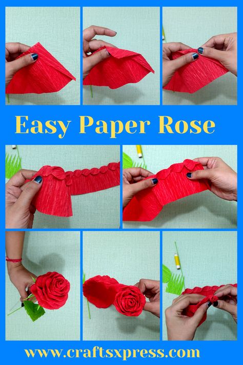 Crepe Paper Roses Tutorial, Tissue Paper Roses, Paper Roses Diy, Paper Projects Diy, Crepe Paper Flowers Diy, Crepe Paper Roses, Paper Flowers Diy Easy, Tissue Paper Flowers Diy, Paper Flower Wreaths