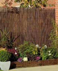 Willow Screening 4m x 1.5m Willow Fence Panels, Screen Garden, Willow Fence, Willow Garden, Wood Fencing, Garden Fence Panels, Garden Privacy, Garden Screening, Bamboo Garden