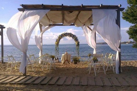 Sozopol Bulgaria, Veranda Restaurant, Beach Wedding Ceremony, Aisle Decorations, Wedding Aisle Decorations, Wedding Beach Ceremony, Welcome Drink, Holiday Village, Aisle Decor