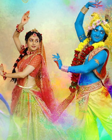 16 Likes, 1 Comments - RadhaKrishn (@radhakrishn_loves) on Instagram: “✨✨ . .…” Radhakrishna Holi, Radha Rukmini, Wallpaper Radha Krishna, Holi Photoshoot, Radha Krishna Serial, Radha Krishna Holi, Radhe Krishna Wallpapers, Holi Images, Shree Krishna Wallpapers