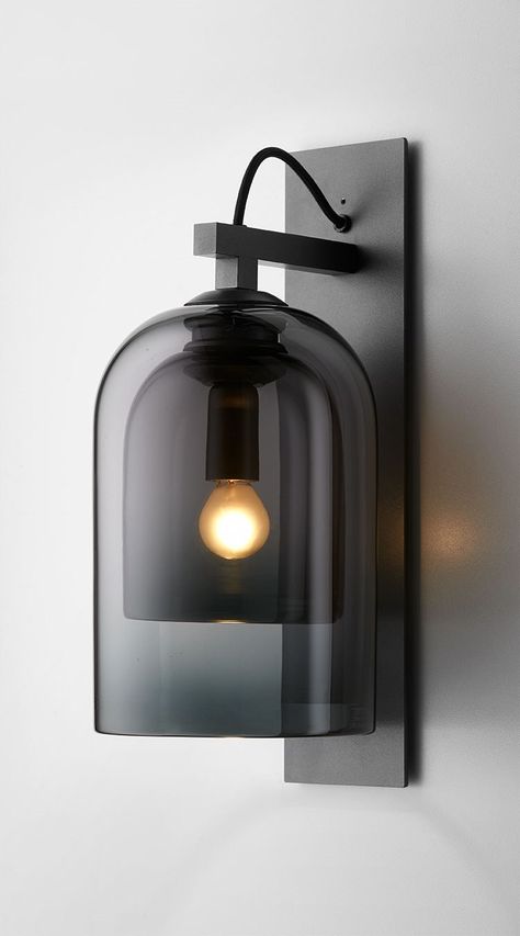 Download the catalogue and request prices of Lumi wall sconce By articolo lighting, glass and steel wall lamp, lumi Collection Blitz Design, Plug In Wall Lamp, Architectural Lighting Design, Wall Lamp Design, Bathroom Light Fixtures, Cool Ideas, Light Architecture, Lighting Inspiration, Wall Light Fixtures