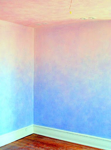 Soothing walls Great texture for Nia room!!! Wall Painting Inspiration, Lazure Painting, Rainbow Room, Wall Paint Designs, Painted Wall, Watercolor Walls, Room Paint, Wall Paint, My New Room