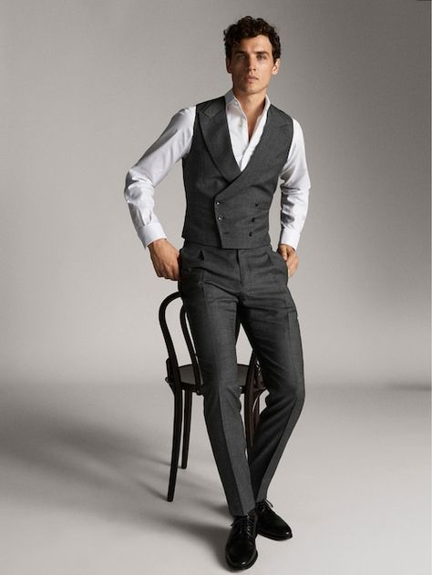 Formal Casual Outfits, Waistcoat Outfit, Formal Dresses For Men, Hawes And Curtis, Look Formal, Best Dressed Man, Trendy Dress Outfits, Men Formal, Mens Fashion Classy