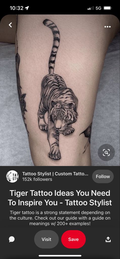 Tiger Tattoo With Flowers, Red Tiger Tattoo, Tiger With Flowers, Tattoo With Flowers, Japanese Tiger Tattoo, Japanese Tiger, Red Ink Tattoos, Red Tiger, Cute Tattoos For Women