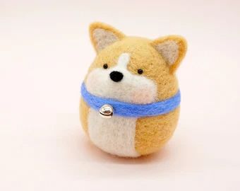 Felt Keychain, Corgi Gifts, Needle Felted Christmas, Needle Felted Dog, Cute Egg, Hand Painted Cat, My Best Friend's Birthday, Felt Dogs, Needle Felting Projects