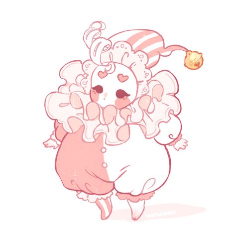 Clown Dog Art, Aesthetic Clown, Drawing Ideas Aesthetic, Pierrot Clown, Arte Do Kawaii, Cute Clown, Arte Inspo, Arte Sketchbook, Art And Illustration