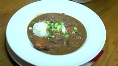 Chef John Folse: Duck & andouille gumbo Duck Gumbo, Duck And Andouille Gumbo, Justin Wilson Gumbo Recipe, Gumbo With Orka, Cook The Enemy Gumbo, Gumbo File, Louisiana Hot Sauce, Steamed White Rice, Wild Duck