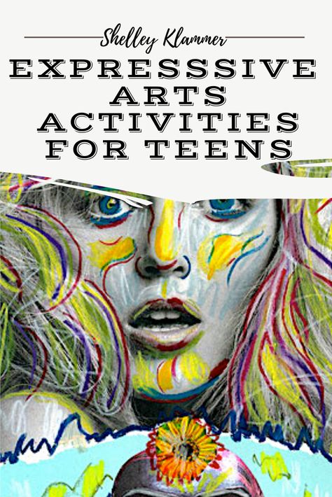 High School Art Activity, Sel Art Activities For High School, High School Art Therapy, Sel Art Projects Middle School, Art Activities For High School, Teenage Art Ideas, Expressive Arts Therapy Activities, Group Art Projects For Adults Creative, Gratitude Art Therapy