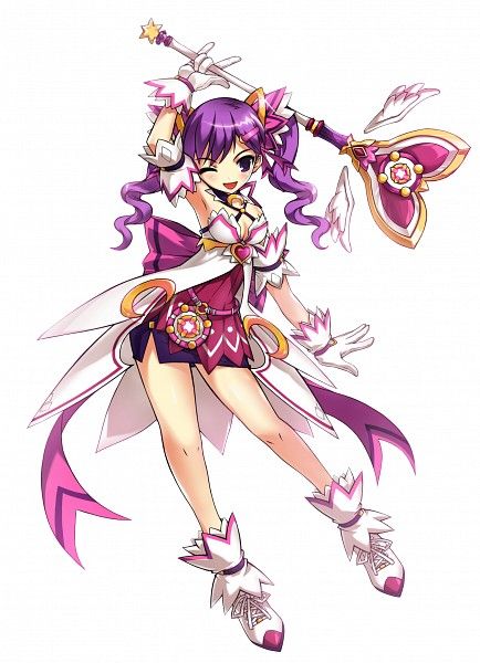 Dimension Witch (Aisha) (1617x2233 2,116 kB.) Elsword Anime, Magical Girl Outfit, Anime Witch, Elsword, Game Character Design, Manga Characters, Purple Hair, Magical Girl, Manga Girl