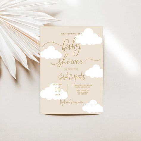 $2.95 | Up in the clouds Neutral Baby Shower | Baby Shower Invitations | instant download, baby shower, cloud invitation, cloud baby shower, clouds, editable invitation, up in the clouds, neutral colors, gender neutral, beige Cloud 9 Baby Shower Theme Centerpieces, Baby Shower Ideas Neutral Colors, On Cloud Nine Baby Shower Theme, Baby Shower Cloud Theme, Cloud Theme Baby Shower Ideas, 2024 Pregnancy, Cloud Baby Shower Theme, Gender Reveal Baby Shower Themes, Baby Shower Themes Neutral