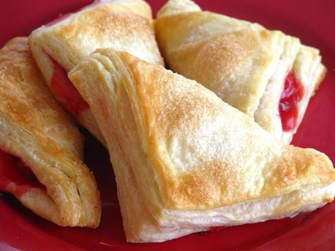 French Puff Pastry, Cherry Turnovers, Homemade Puff Pastry, Oatmeal Cookie Recipe, Pasties Recipes, Puff Pastry Recipe, Iced Oatmeal Cookies, Homemade Croissants, Turnover Recipes