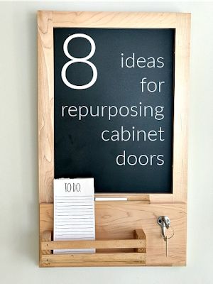 Upcycle Cabinet Doors Diy Projects, Refurbish Cabinet Doors, Repurposed Cupboard Doors, Repurpose Cabinet Doors Ideas Diy, Repurpose Kitchen Cabinet Doors, Cabinet Door Crafts Ideas, Upcycle Cabinet Doors, Old Cabinet Doors Repurposed, Repurposed Cabinet Doors Ideas