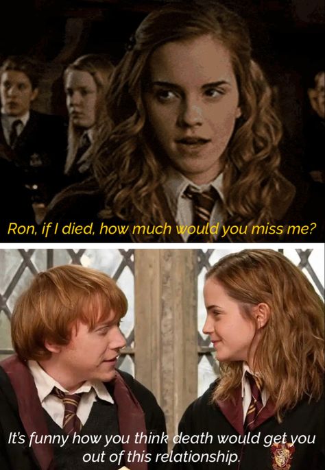 Hermione And Ron Fan Art, Romione Memes, Ron And Hermione Fanfiction, Romione Fanfiction, Romione Headcanon, Ron And Hermione Fan Art, Romione Fan Art, Movie Franchises, Harry Potter Couples