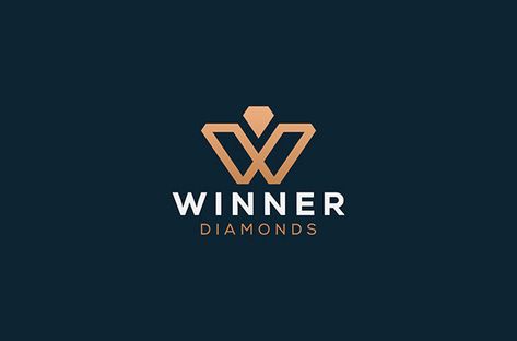 Winner Diamonds Logo on Behance Brand Redesign, Diamond Logo, Branding Logo Design, Graphic Design Branding, Branding Design Logo, Freelancing Jobs, Design Branding, Logo Branding, Adobe Illustrator