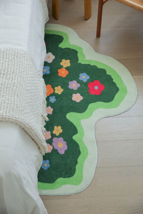 Shop all Irregular Rugs, Rug Tuft, Bedroom Redecorating, Cabin Resort, Floral Rugs, Pinterest Room, App Ideas, Green Meadow, Future Room