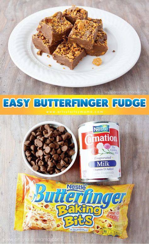 Butterfinger Fudge Recipe, Butterfinger Fudge, Butterfinger Recipes, Holiday Candies, Easy Chocolate Fudge, Homemade Fudge Recipes, Fudge Recipes Chocolate, Fudge Recipes Easy, Butter Fudge