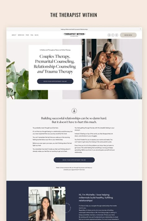 Family Website Design, Business Coaching Website, Therapy Website Design, Therapist Website, Website For Business, Simple Website Design, Therapy Website, Website Layouts, Family Website