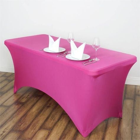 $11.99 | Create a perfect duet of elegance and glamour by complementing these spandex tablecloths with spandex chair covers and chair bands in wedding, showers, banquet events, parties etc. These heavy duty tablecloths feature stain resistant and wrinkle resistant properties that make them a perfect choice for indoor and outdoor events, holiday parties, weddings and other festive celebrations where you desire to create an everlasting impression on your guests while still staying in budget. Holiday Event Decor, Burlap Tablecloth, Chair Bands, Fitted Tablecloths, Spandex Chair Covers, Table Overlays, Craft Fair Displays, Chair Sashes, Table Skirt