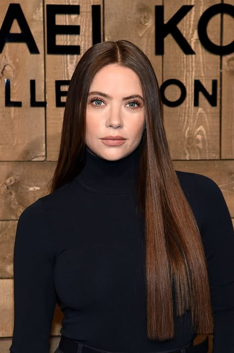 Ashley Benson Hair, Waist Length Hair, Long Brunette Hair, Wednesday Afternoon, Long Brunette, Michael Kors Fashion, Lily Aldridge, Ashley Benson, Dove Cameron