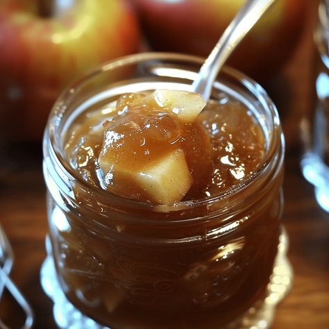 Autumn in a Jar: Caramel Apple Jam captures the essence of fall with its rich blend of sweet, caramelized apples and warm spices. This homemade jam is a delightful treat that brings the classic flavors Best Sugar Cookie Icing Recipe, Caramel Apple Jam Recipe, Caramel Apple Jam, Apple Jam Recipe, Best Sugar Cookie Icing, Homemade Caramel Apple, Sugar Cookie Icing Recipe, Canning Jam Recipes, Caramelized Apples