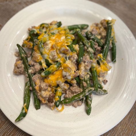 Keto Hamburger Helper  — Amy Keto Queen Low Carb Ground Beef Casserole, Ground Beef And Green Beans, Beef And Green Beans, Keto Hamburger, Ground Beef Breakfast, Ground Beef Keto Recipes, Keto Ground Beef, Braised Chicken Breast, Ground Beef Casserole Recipes