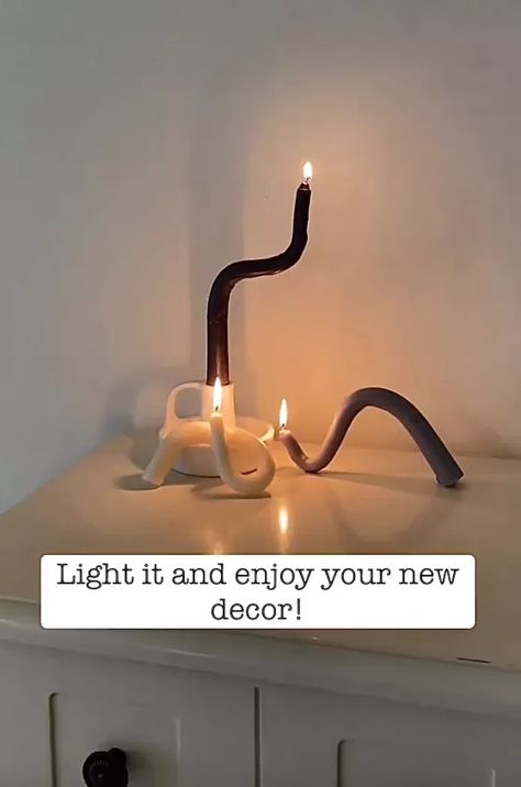 How to Bend & Twist Taper Candles to Make Stylish Decor | Hometalk Candle Projects, Tapered Candles, Elegant Candles, One Candle, Scandinavian Inspired, Taper Candles, Diy Candles, Easy Diy Projects, Bend