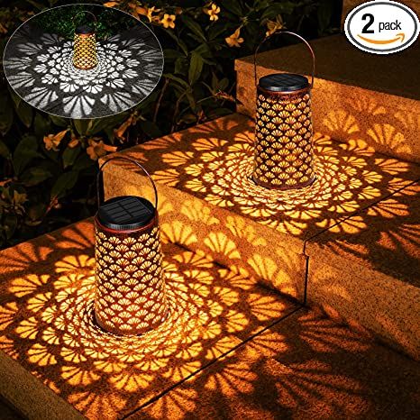 JSOT Solar Lanterns Outdoor Waterproof,2 Pack Hanging Lantern Decorative Metal Outdoor Lights for Backyard Porch Patio Table Yard Balcony Teepee Lawn Pathway Tree 2 Modes Warm/Cool White https://amzn.to/3IYxn2F Daydream Ideas, Lights For Backyard, Decorative Solar Garden Lights, Backyard Porch Patio, Shadow Casting, Lanterns Outdoor, Backyard Graduation Party, Solar Lanterns Outdoor, Solar Hanging Lanterns