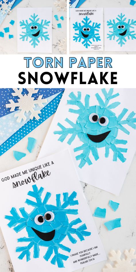 This Torn Paper Snowflake activity is a wonderful activity for children to understand and celebrate their individuality as God made them, just as every snowflake is unique in its design. Snowflake Craft For Toddlers, Snowflake Activity, Printable Snowflake Template, Clear Plastic Cups, Snowflakes Real, Snowflakes Art, Snowflake Template, Easy Holidays Crafts, Snowflake Craft