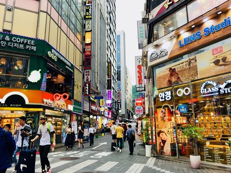 Myeongdong Shopping Street (Seoul) - 2020 All You Need to Know BEFORE You Go (with Photos) - Tripadvisor Myeongdong Shopping, Cities In Korea, Tourism Design, Seoul Korea Travel, Bukchon Hanok Village, Light Up Dresses, South Korea Seoul, South Korea Travel, Korea Travel