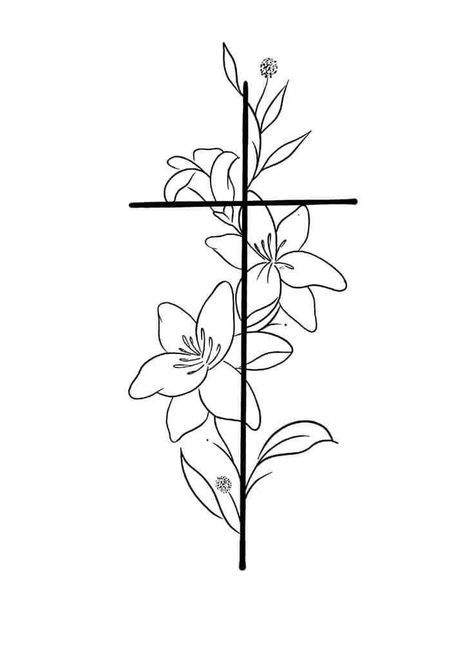 Inbetween Breast Tattoo, Biblical Drawings, Christian Core, Dad Memorial Tattoo, Flower Spine Tattoos, Bible Tattoos, Cross Drawing, Candle Drawing, Western Tattoos