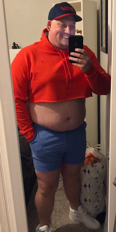 Plus Size Male Crop Top, Fat Boy, Buff Chubby Guys, Guys With Crop Tops, Guys In Crop Tops, Chubby Boy, Crop Top Guy, Male Crop Top, Mens Crop Top