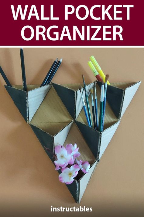 Unique Paper Crafts to Spruce Up Your Home Decor Diy Drawer Organizer Cardboard, Cardboard Box Upcycle, Diy Cardboard Decor, Things To Do With Cardboard Boxes, Cardboard Storage Diy Organization Ideas, Cardboard Crafts Diy Organizer, Cardboard Storage Diy, Cardboard Shelves Diy, Diy Hanging Wall Decor