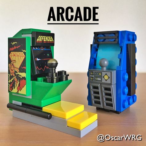 Lego Arcade, Lego Furniture, Lego Truck, Construction Lego, Micro Lego, Lego Diy, Lego Custom Minifigures, Lego Modular, Lego Robot